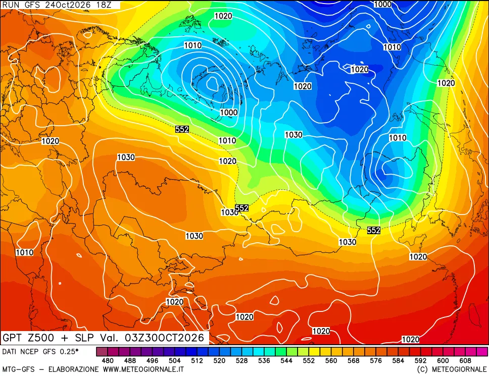 mappa 500 hPa GPT + Press SLM