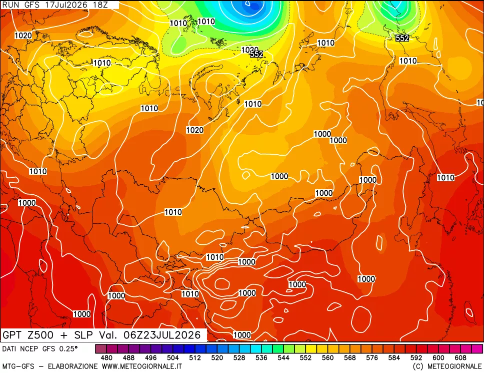 mappa 500 hPa GPT + Press SLM