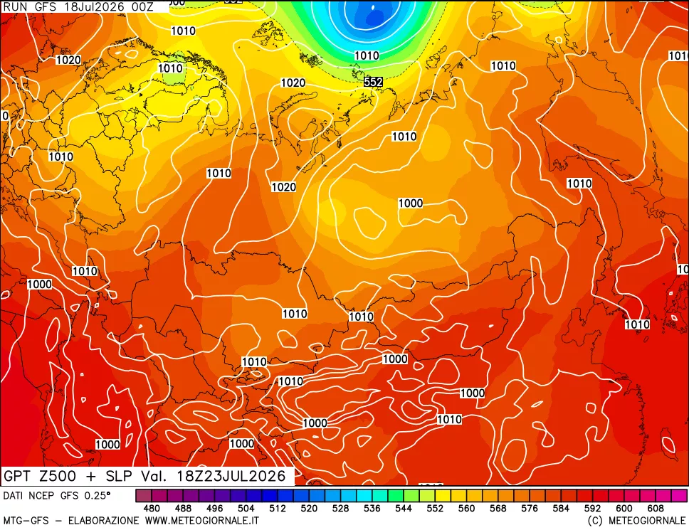 mappa 500 hPa GPT + Press SLM