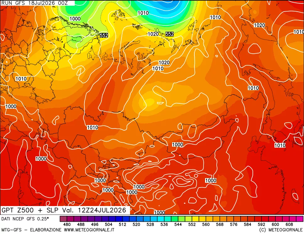 mappa 500 hPa GPT + Press SLM