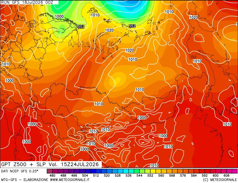mappa 500 hPa GPT + Press SLM