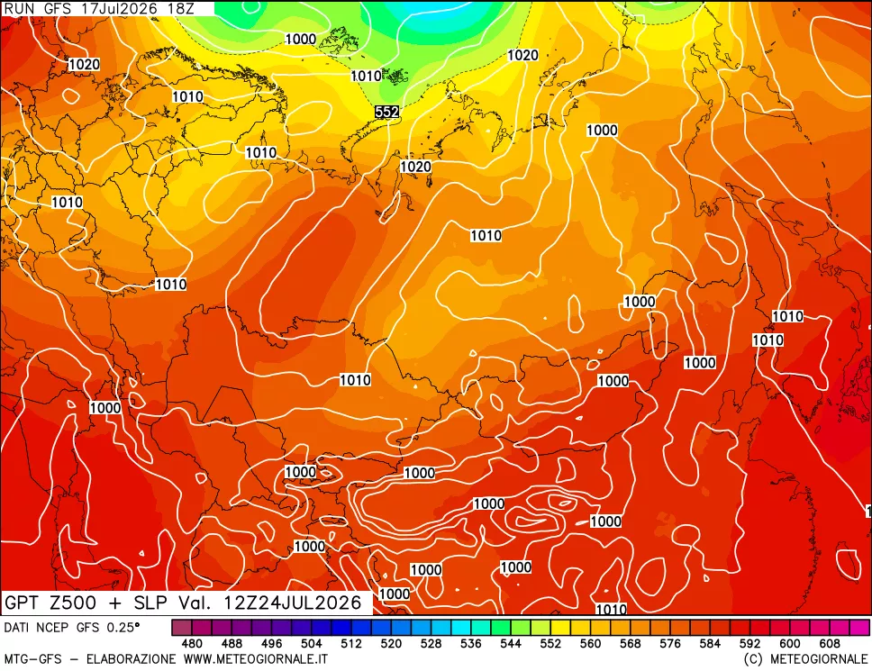 mappa 500 hPa GPT + Press SLM