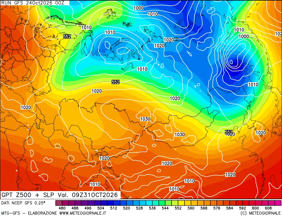 mappa 500 hPa GPT + Press SLM