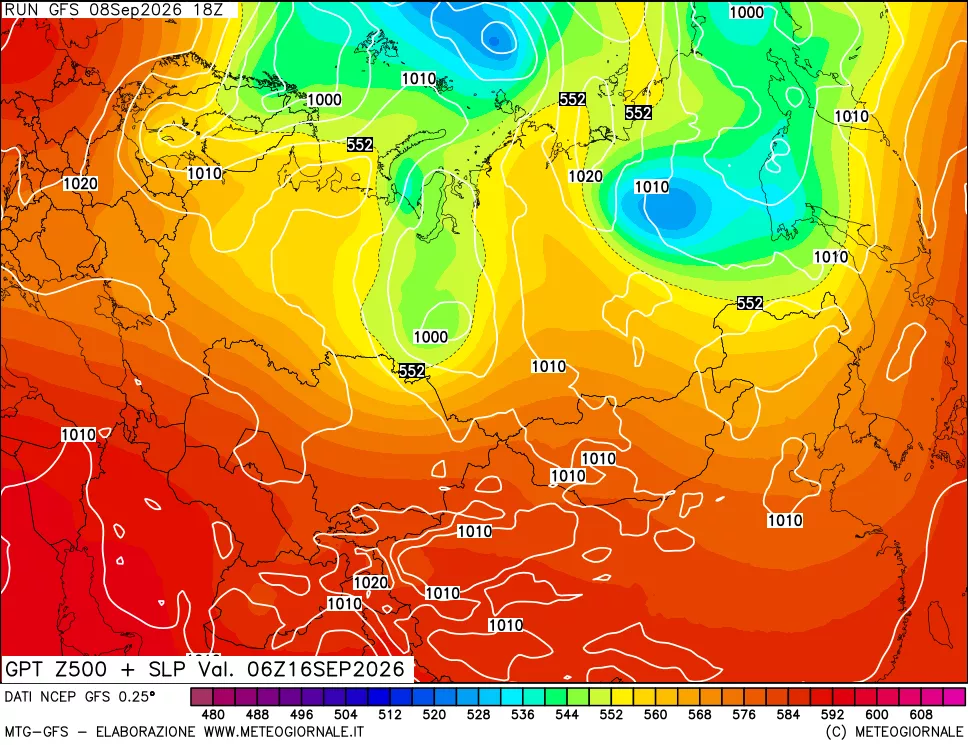 mappa 500 hPa GPT + Press SLM
