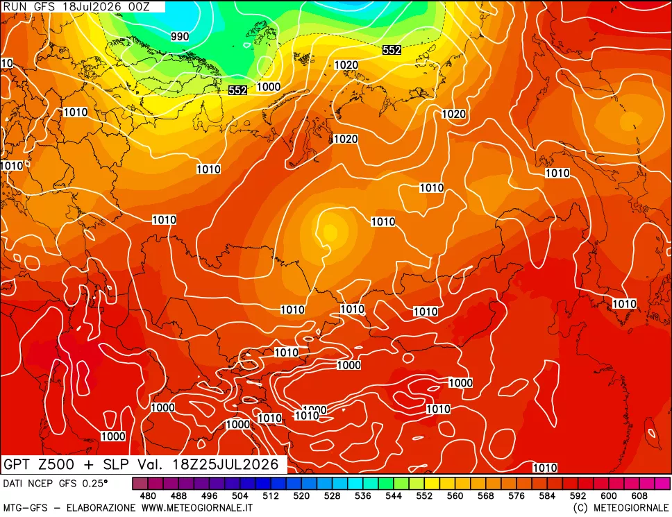 mappa 500 hPa GPT + Press SLM
