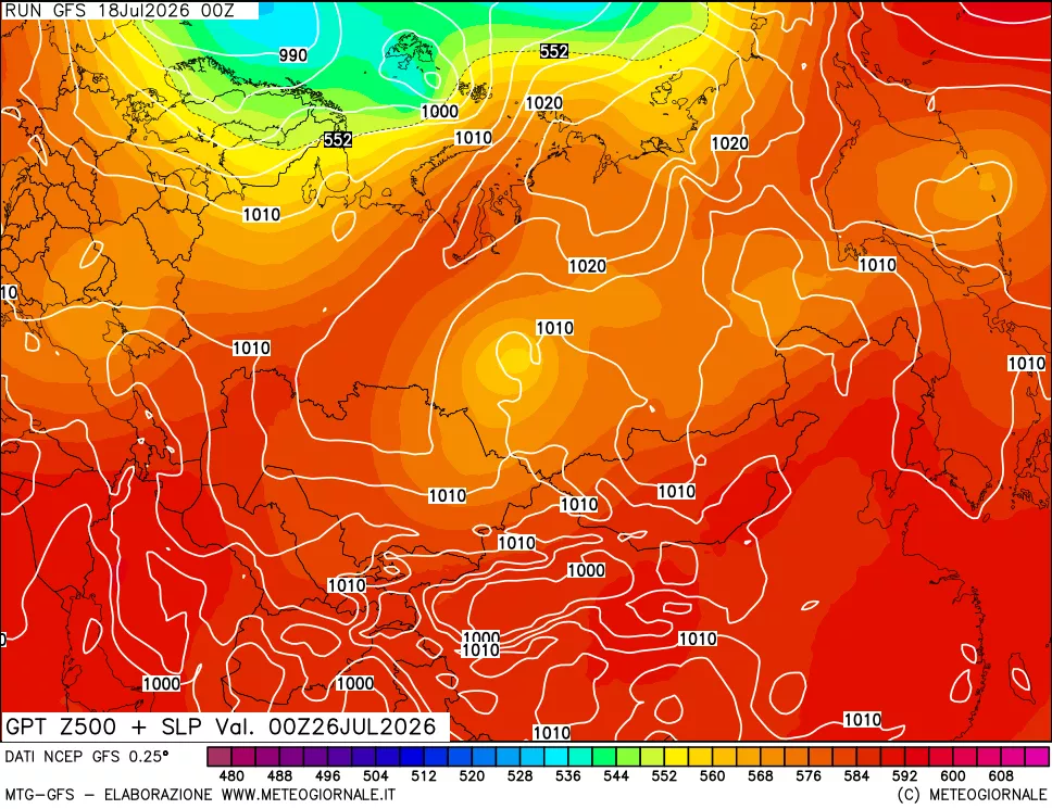 mappa 500 hPa GPT + Press SLM