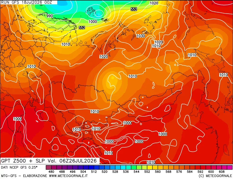 mappa 500 hPa GPT + Press SLM