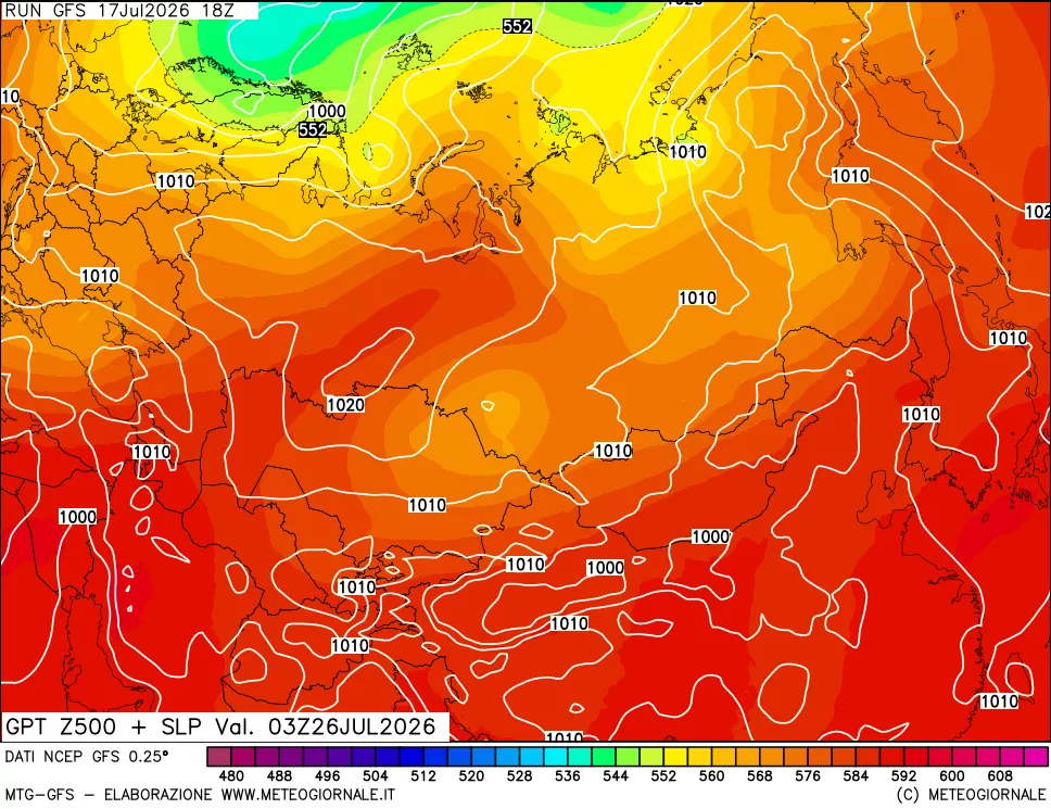mappa 500 hPa GPT + Press SLM