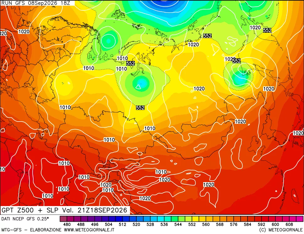 mappa 500 hPa GPT + Press SLM