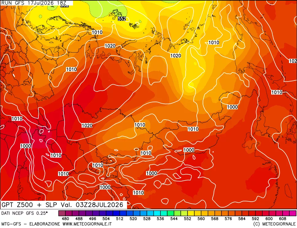 mappa 500 hPa GPT + Press SLM