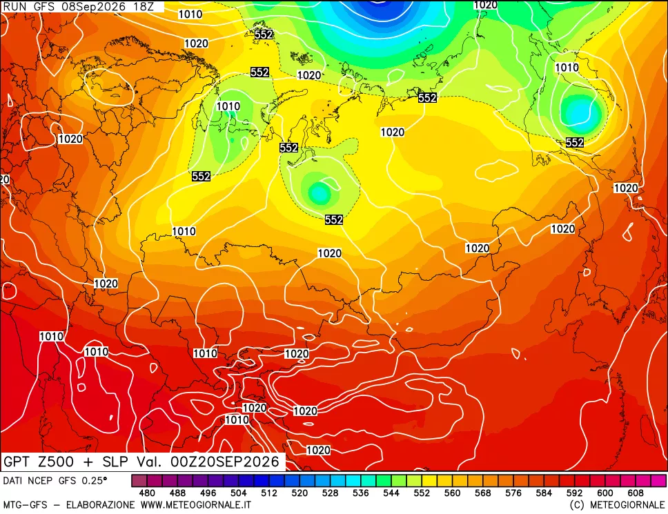 mappa 500 hPa GPT + Press SLM