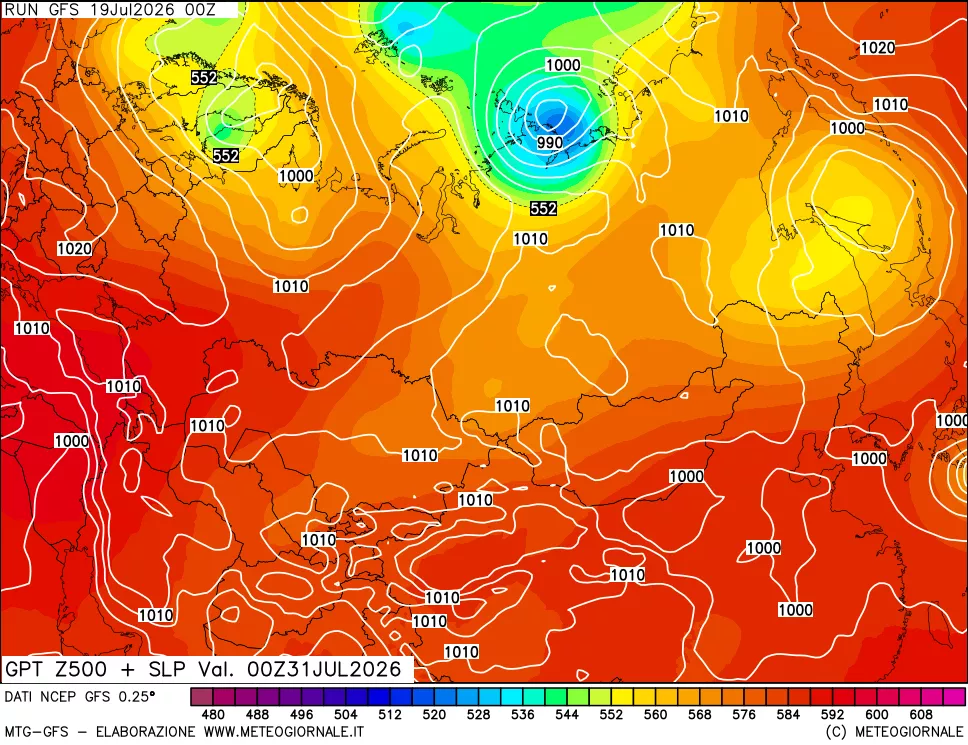 mappa 500 hPa GPT + Press SLM