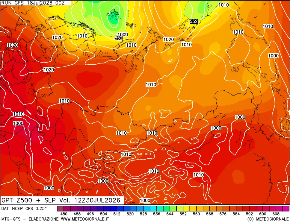 mappa 500 hPa GPT + Press SLM