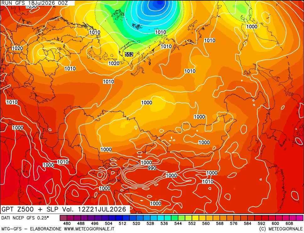 mappa 500 hPa GPT + Press SLM