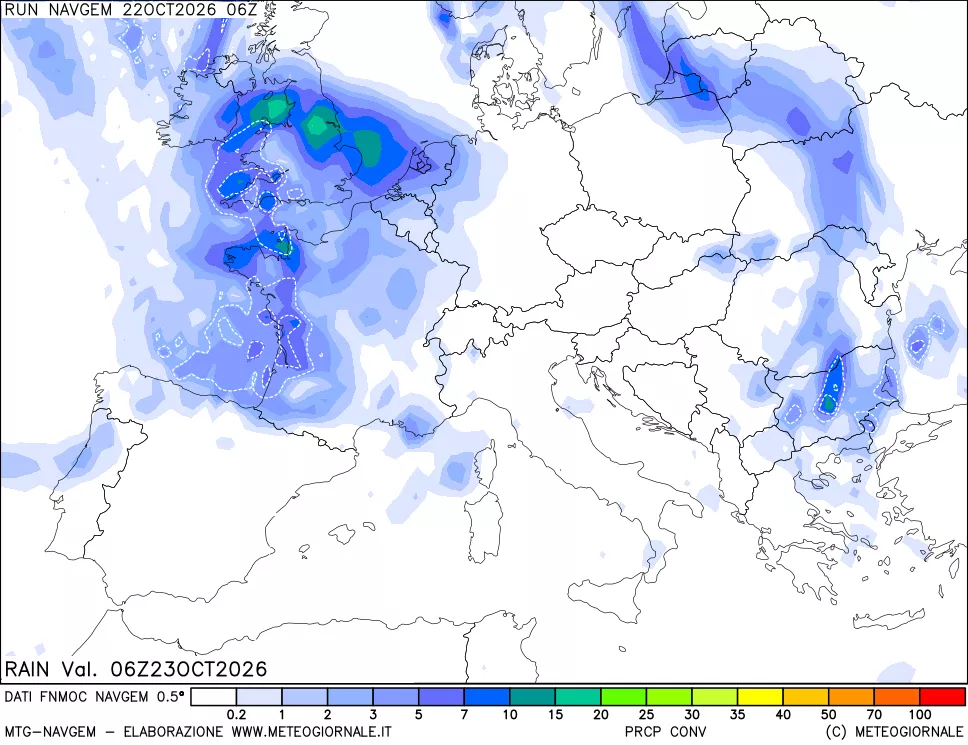mappa Precipitazioni Totali