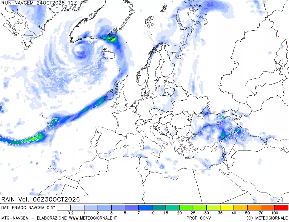 mappa Precipitazioni Totali