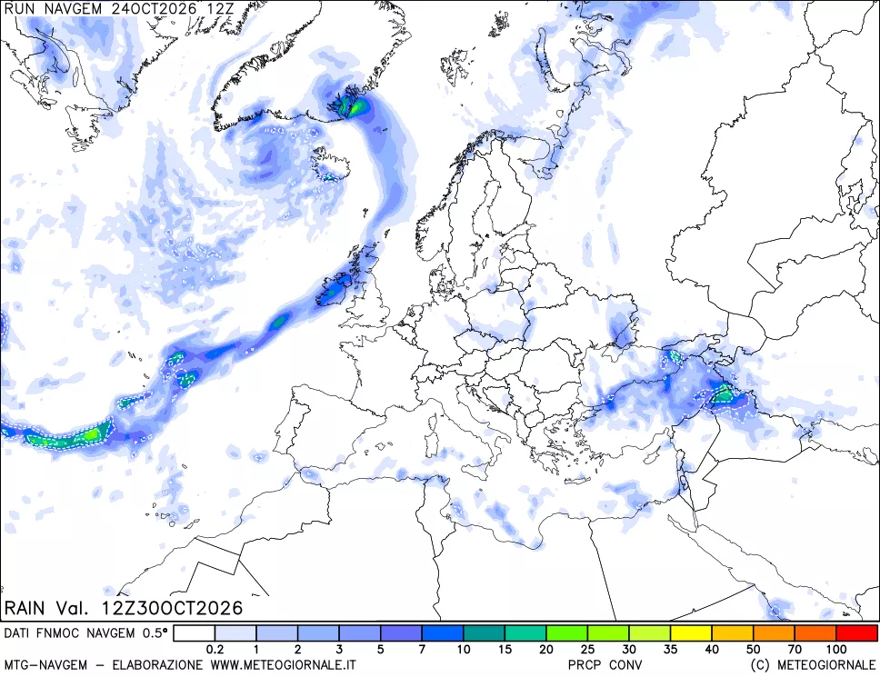 mappa Precipitazioni Totali
