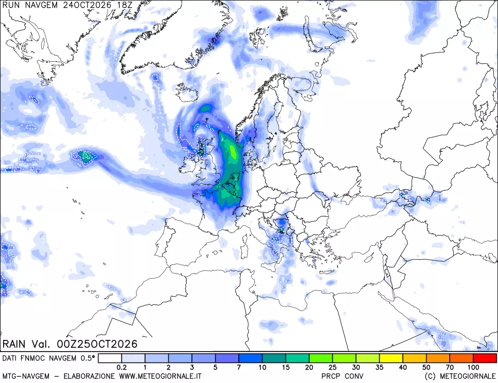 mappa Precipitazioni Totali