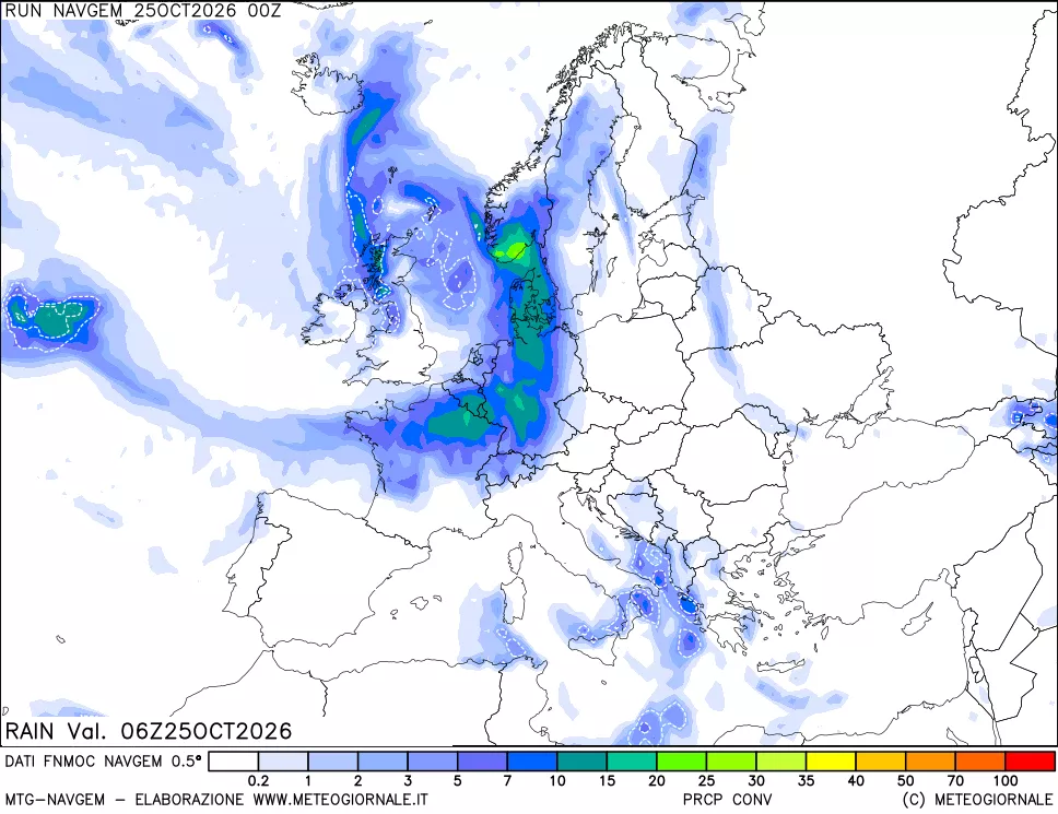 mappa Precipitazioni Totali