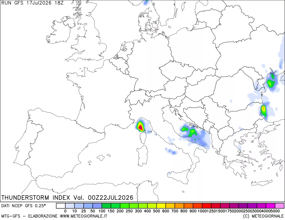 mappa Indice Temporali (TSI)