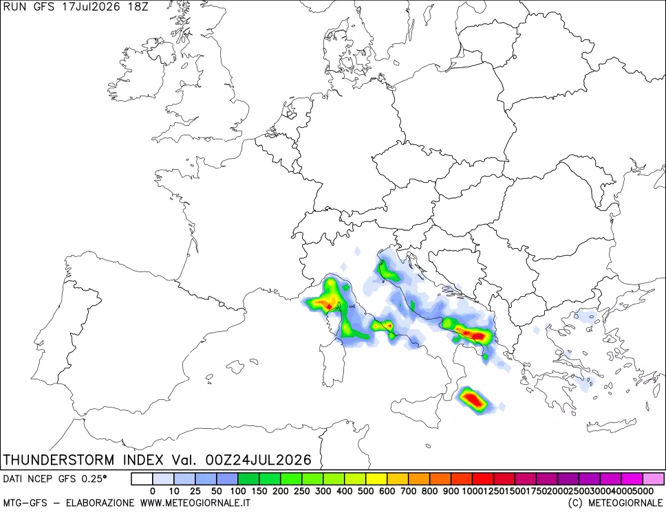 mappa Indice Temporali (TSI)