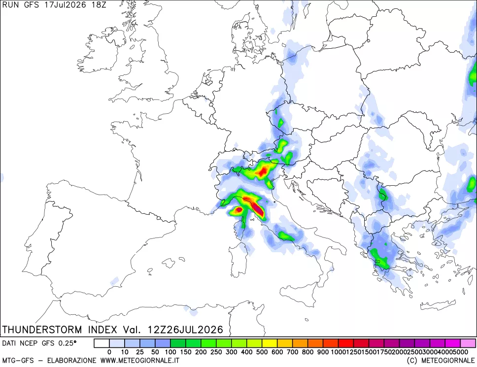 mappa Indice Temporali (TSI)