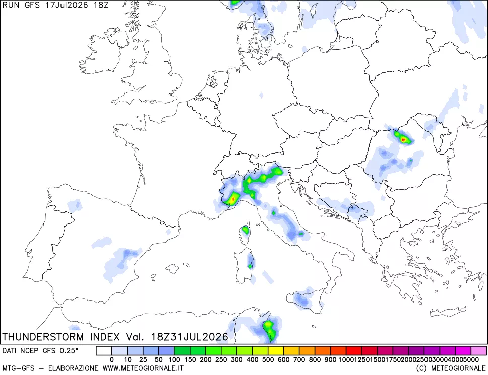 mappa Indice Temporali (TSI)