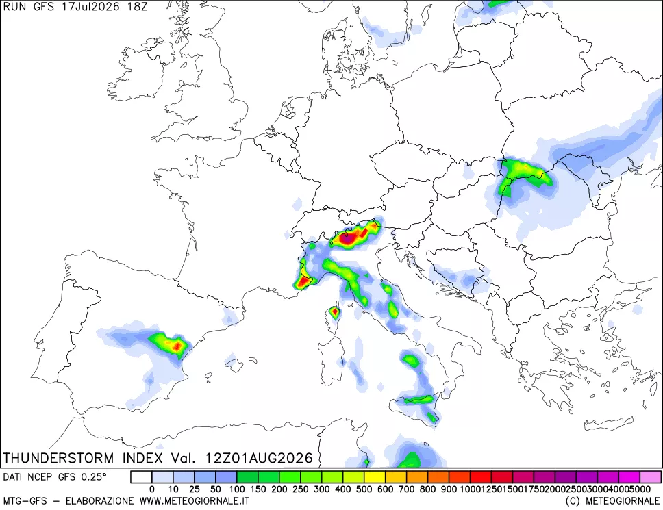 mappa Indice Temporali (TSI)