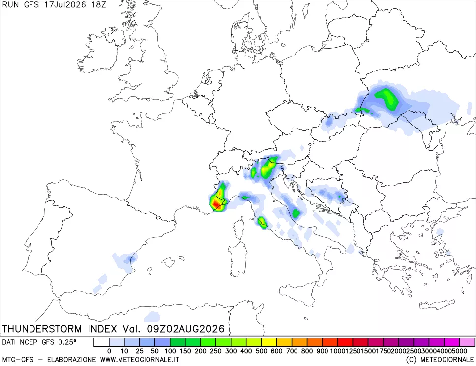 mappa Indice Temporali (TSI)