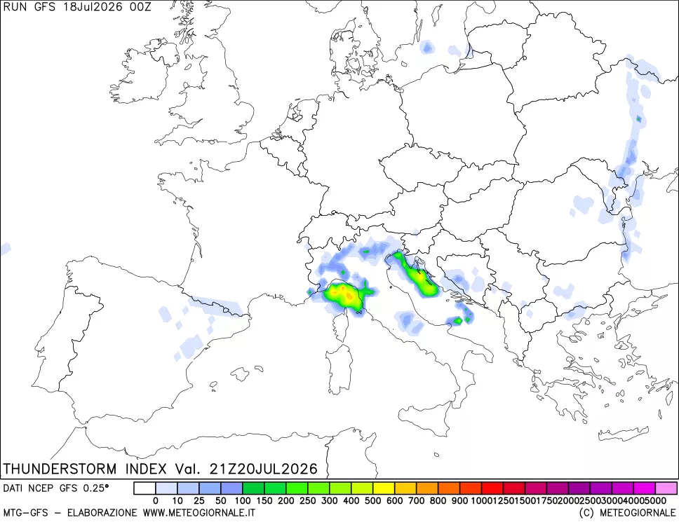 mappa Indice Temporali (TSI)