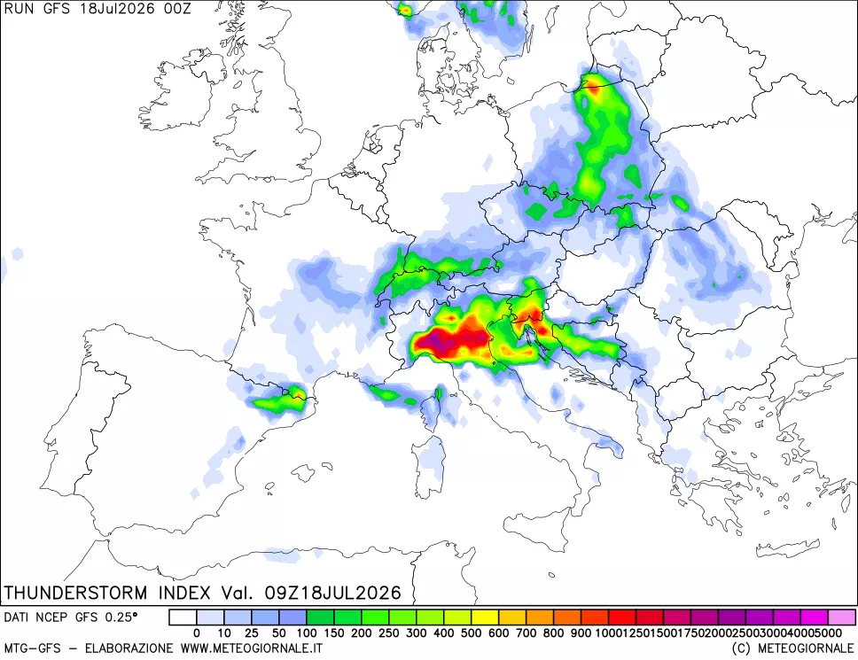 mappa Indice Temporali (TSI)