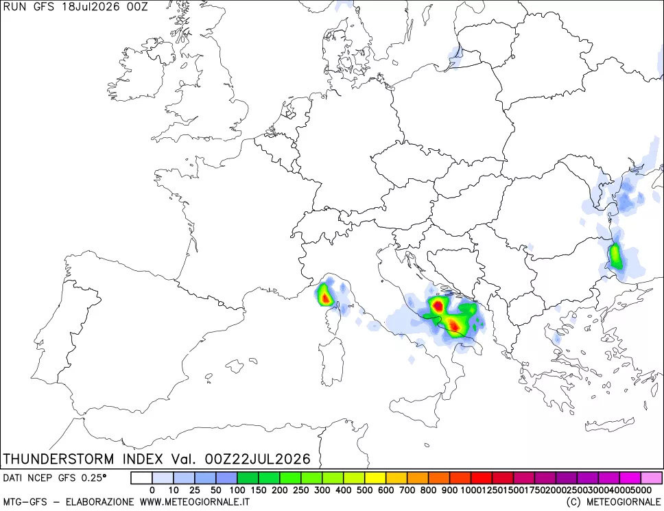 mappa Indice Temporali (TSI)