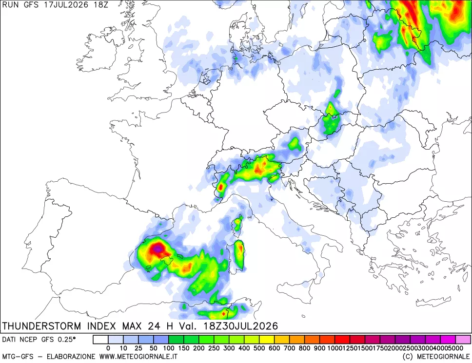 mappa TSI Max 24 ore