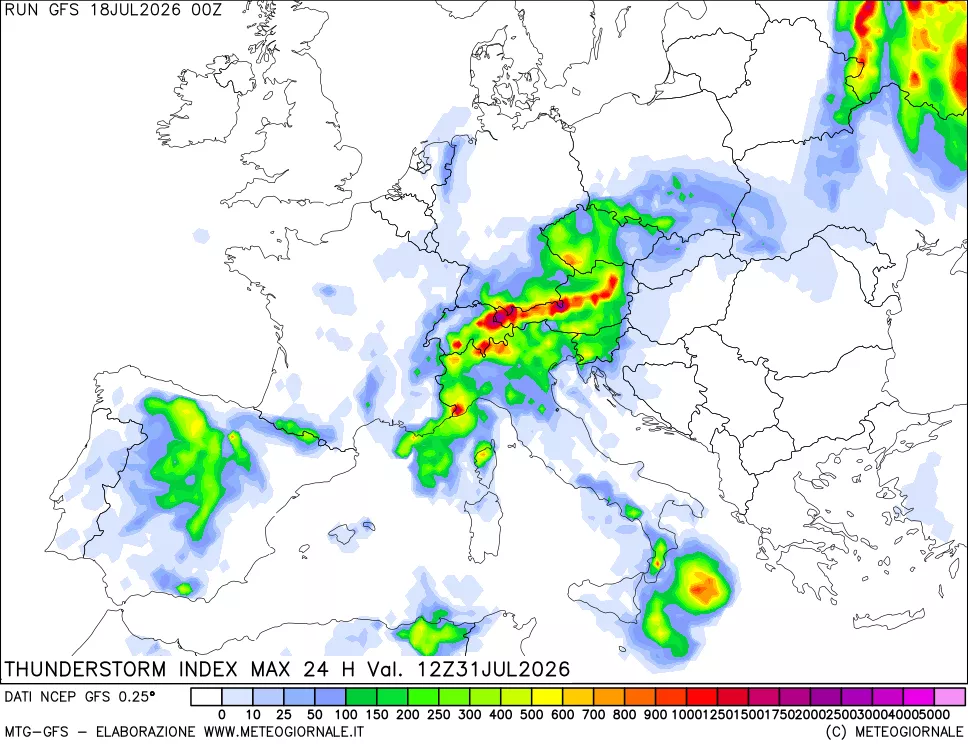mappa TSI Max 24 ore
