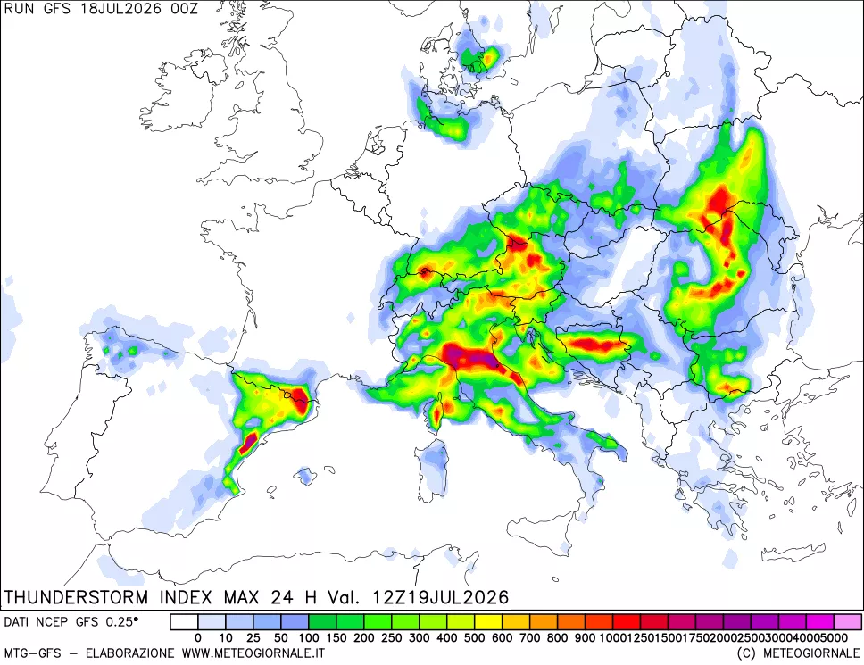 mappa Indice Temporali massimo 24 ore