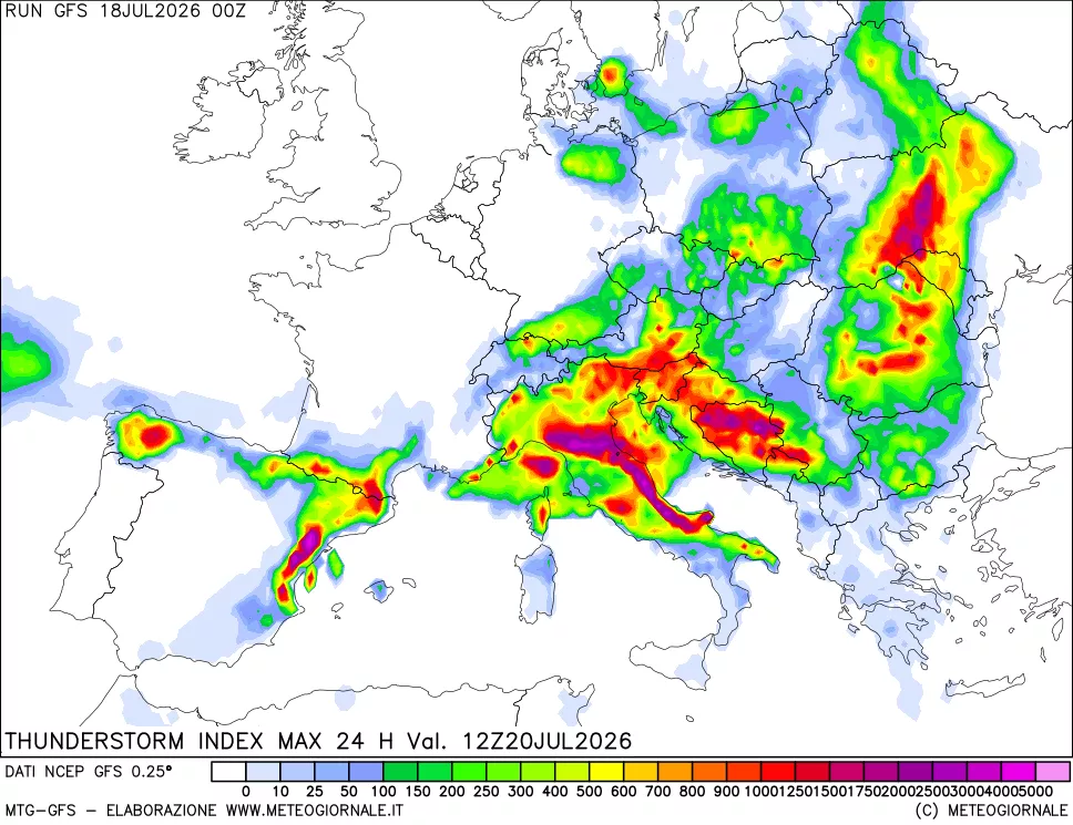 mappa Indice Temporali massimo 24 ore