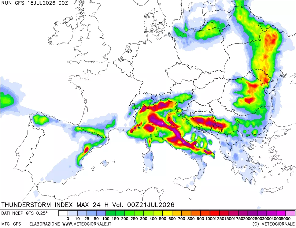 mappa TSI Max 24 ore