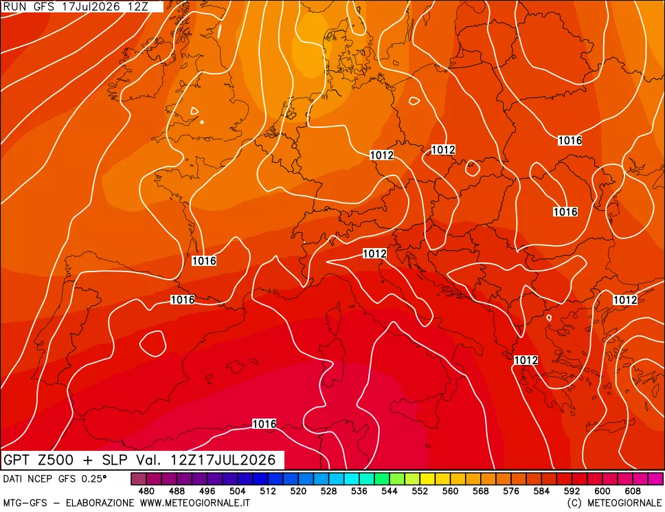 mappa 500 hPa GPT + Press SLM