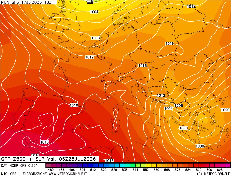 mappa 500 hPa GPT + Press SLM