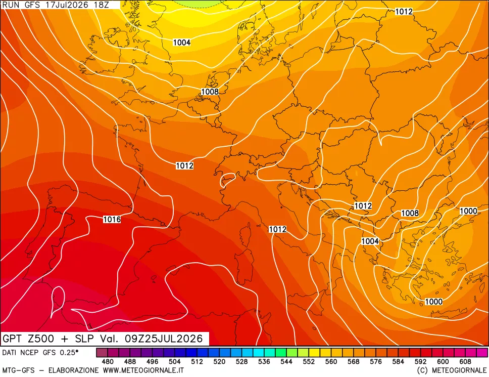 mappa 500 hPa GPT + Press SLM