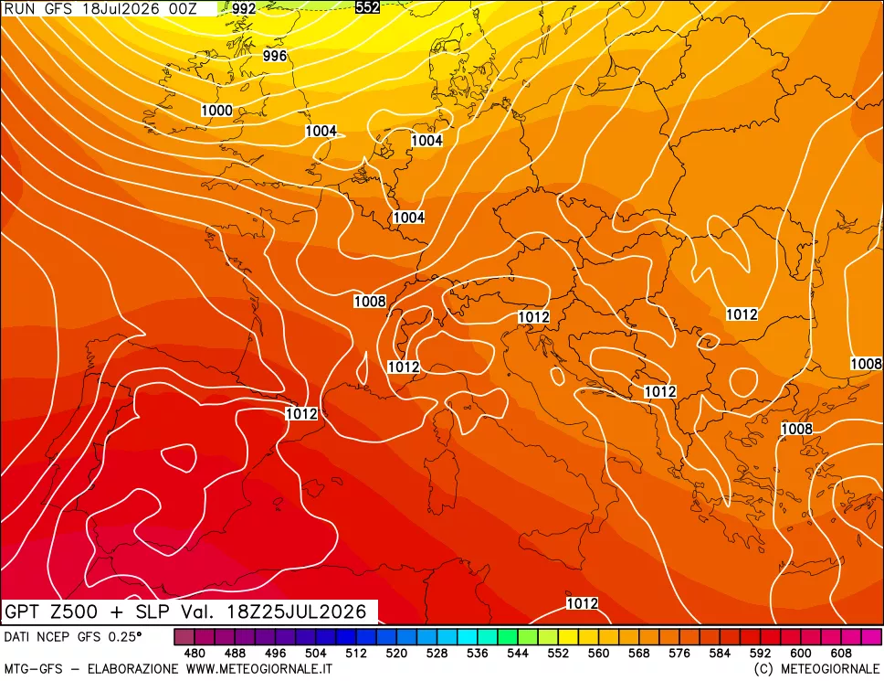 mappa 500 hPa GPT + Press SLM