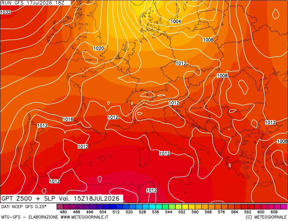 mappa 500 hPa GPT + Press SLM