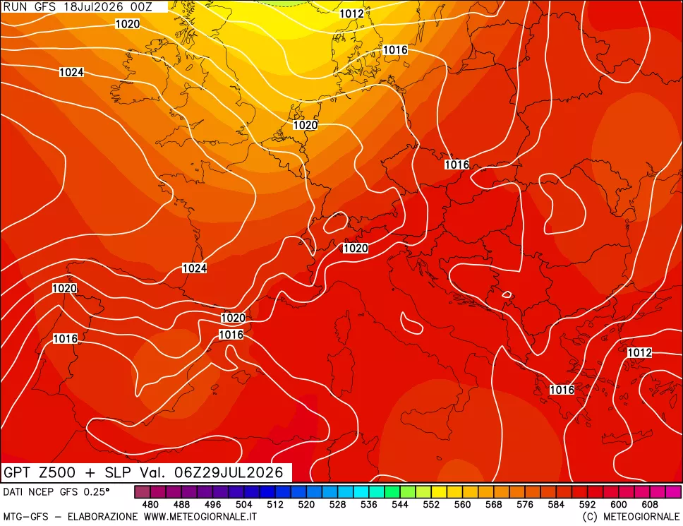 mappa 500 hPa GPT + Press SLM