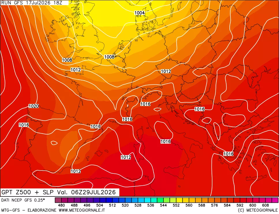 mappa 500 hPa GPT + Press SLM