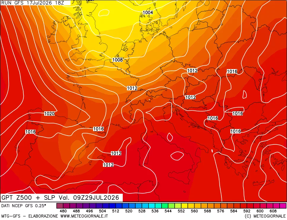 mappa 500 hPa GPT + Press SLM