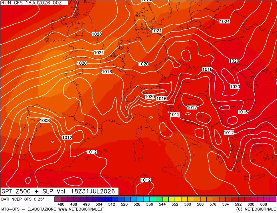 mappa 500 hPa GPT + Press SLM