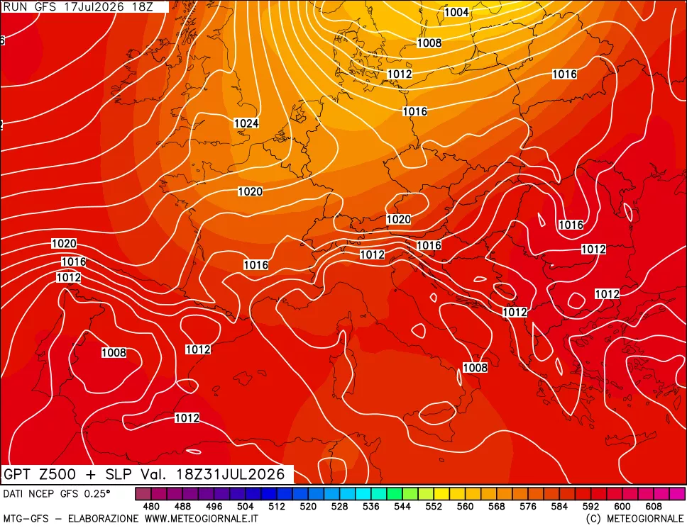 mappa 500 hPa GPT + Press SLM