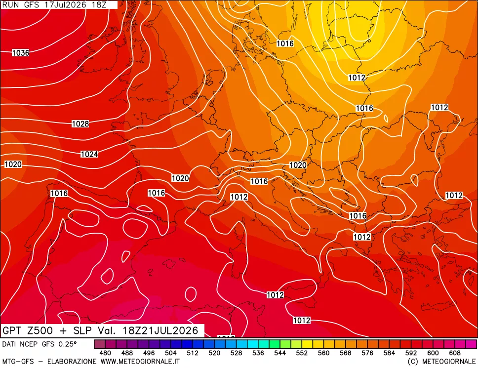 mappa 500 hPa GPT + Press SLM