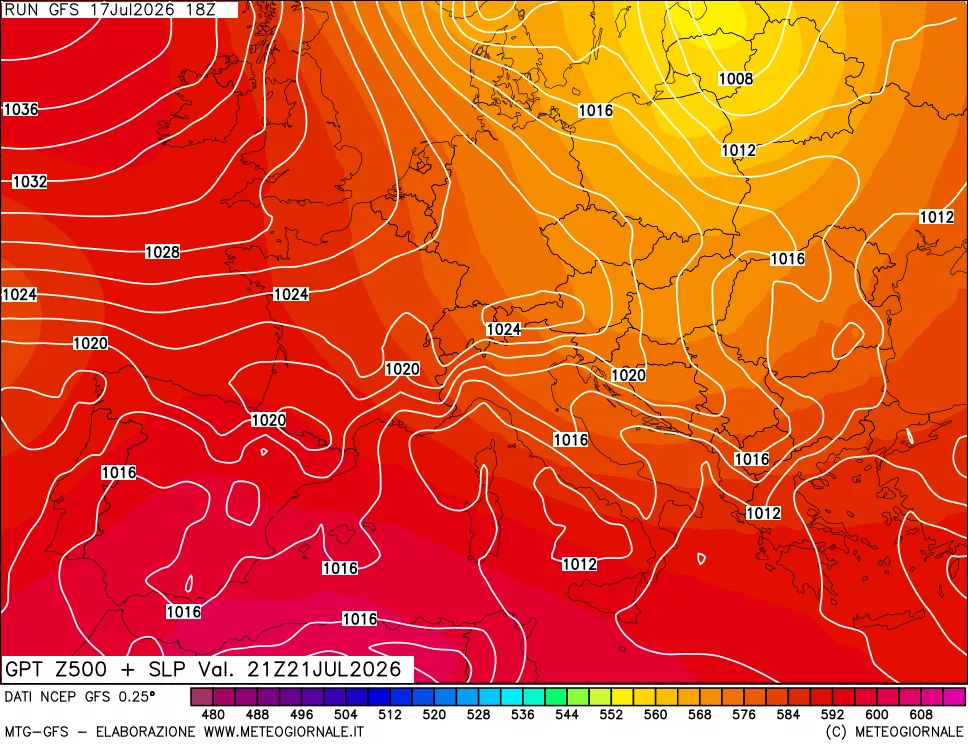 mappa 500 hPa GPT + Press SLM