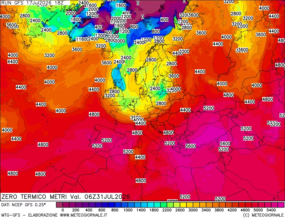mappa Quota Zero Termico